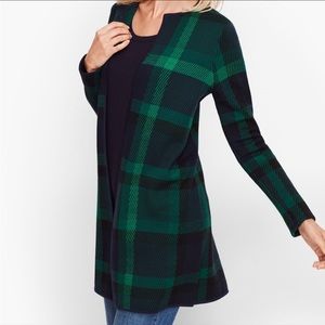 Talbots Plaid Open Cardigan Sweater XLp. Great condition only worn once!